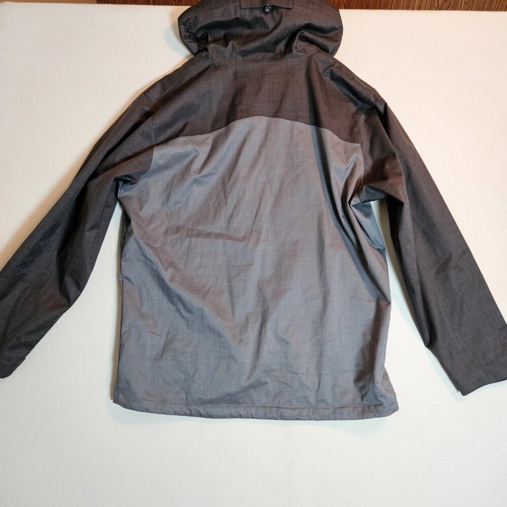 Under Armour ColdGear Jacket XL Gray Black Hooded Zip Shell Only‎ Missing Liner - Picture 5 of 6
